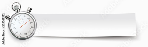 Paper Banner Stopwatch