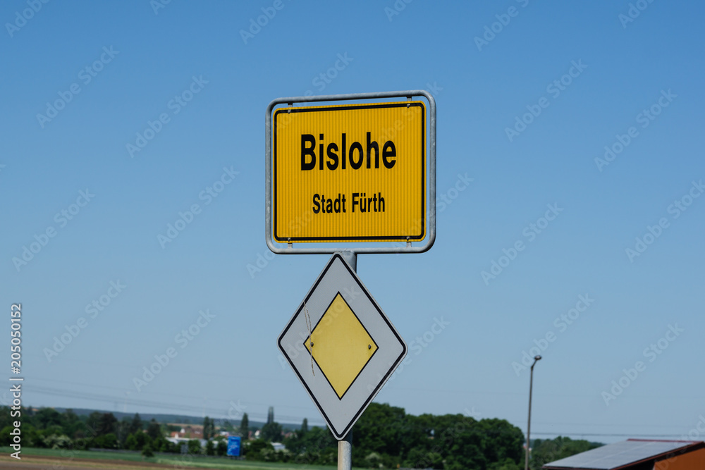 Bisloher Bislohe Ortseingangsschild Ortsschild Bisloher Bislohe Ortseingangsschild Ortsschild