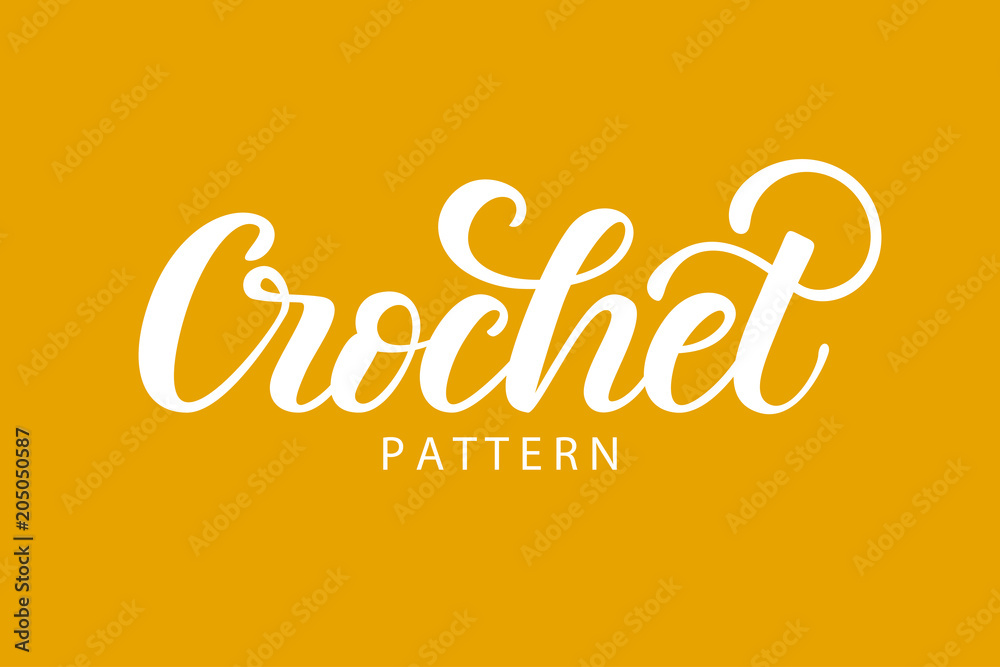 Crochet hand lettering
