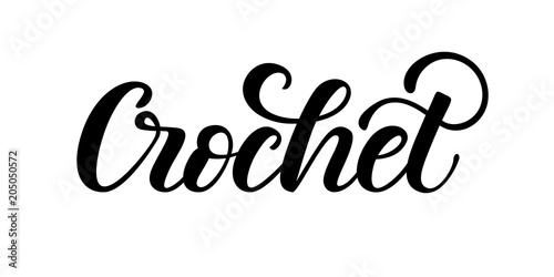Crochet hand lettering