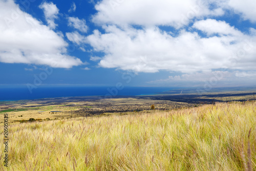 Beautiful landscape of south side of the Big Island of Hawaii