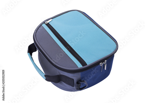 Bag for lunch on a white background.