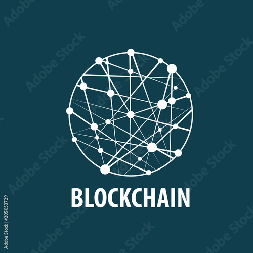 Vector logo blockchain