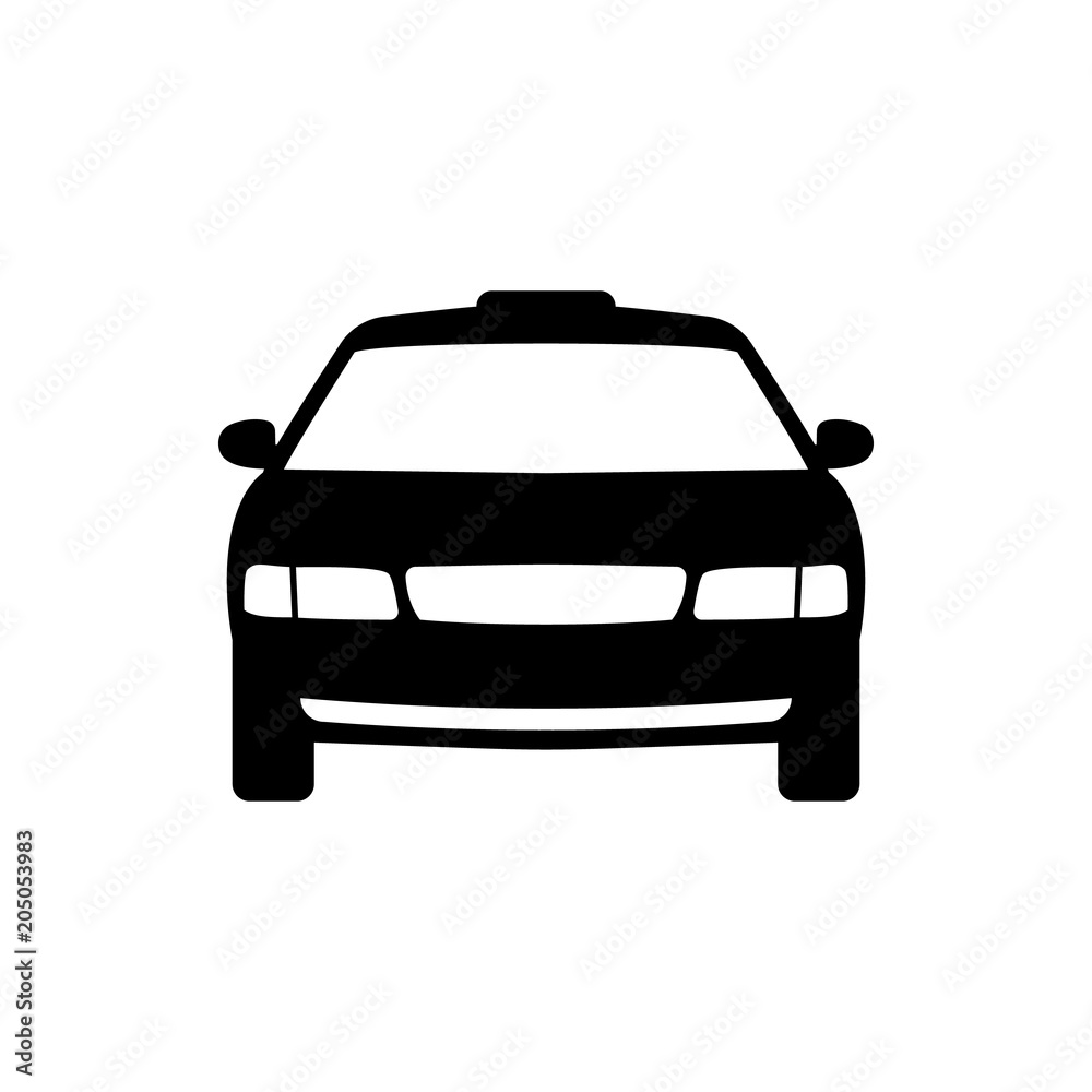 Car linear icon. Taxi. Car linear icon. Taxi.