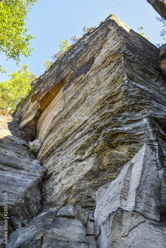 Sandstone rocks in the Bohemian Switzerland, Chech. photo
