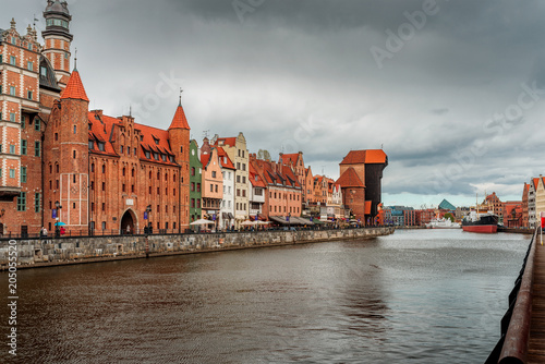 Gdansk crane over the Motława River