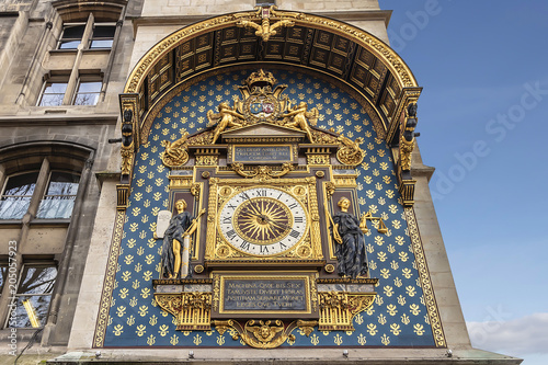 The oldest clock in Conciergerie, Paris