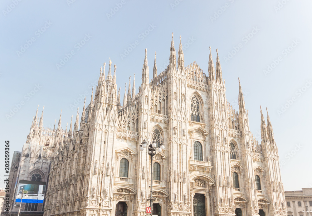 Milan Cathedral, Duomo di Milano, one of the largest and famous churches in the world, Milan Duomo, Milan, Italy