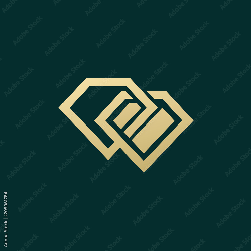 Logo design abstract diamond vector template. Logo design abstract diamond vector template.