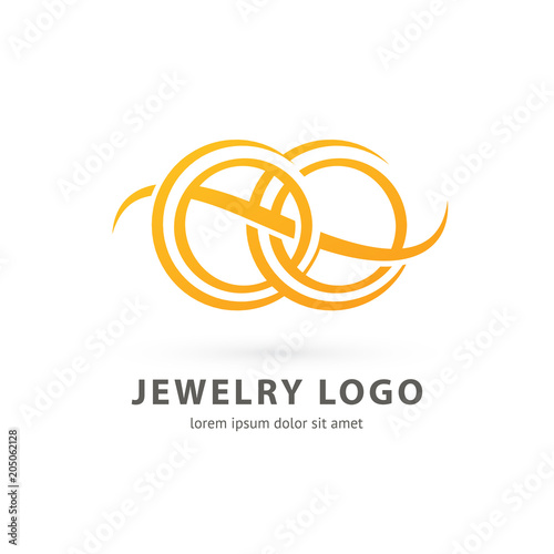 Logo design abstract engagement vector template.