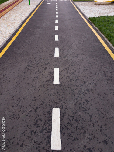 Wallpaper Mural The marks on the asphalt road in the city Torontodigital.ca