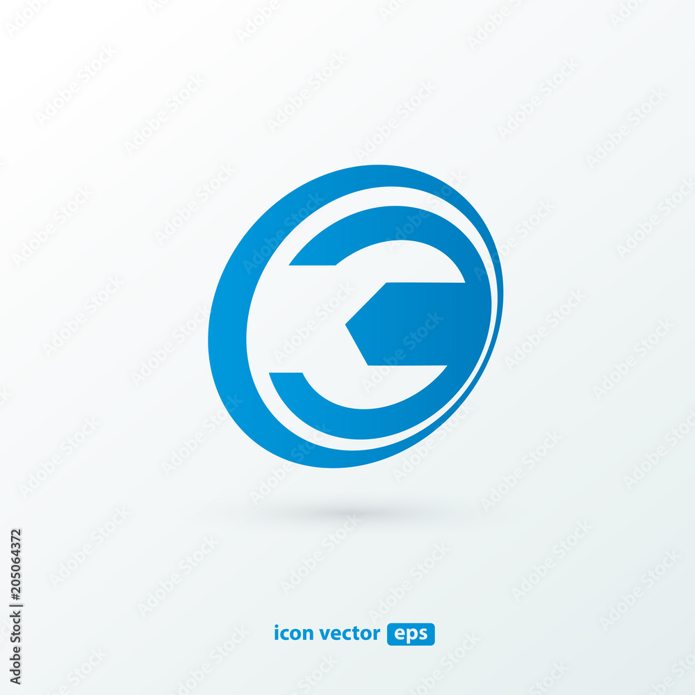 Logo design abstract repair vector template. Logo design abstract repair vector template.