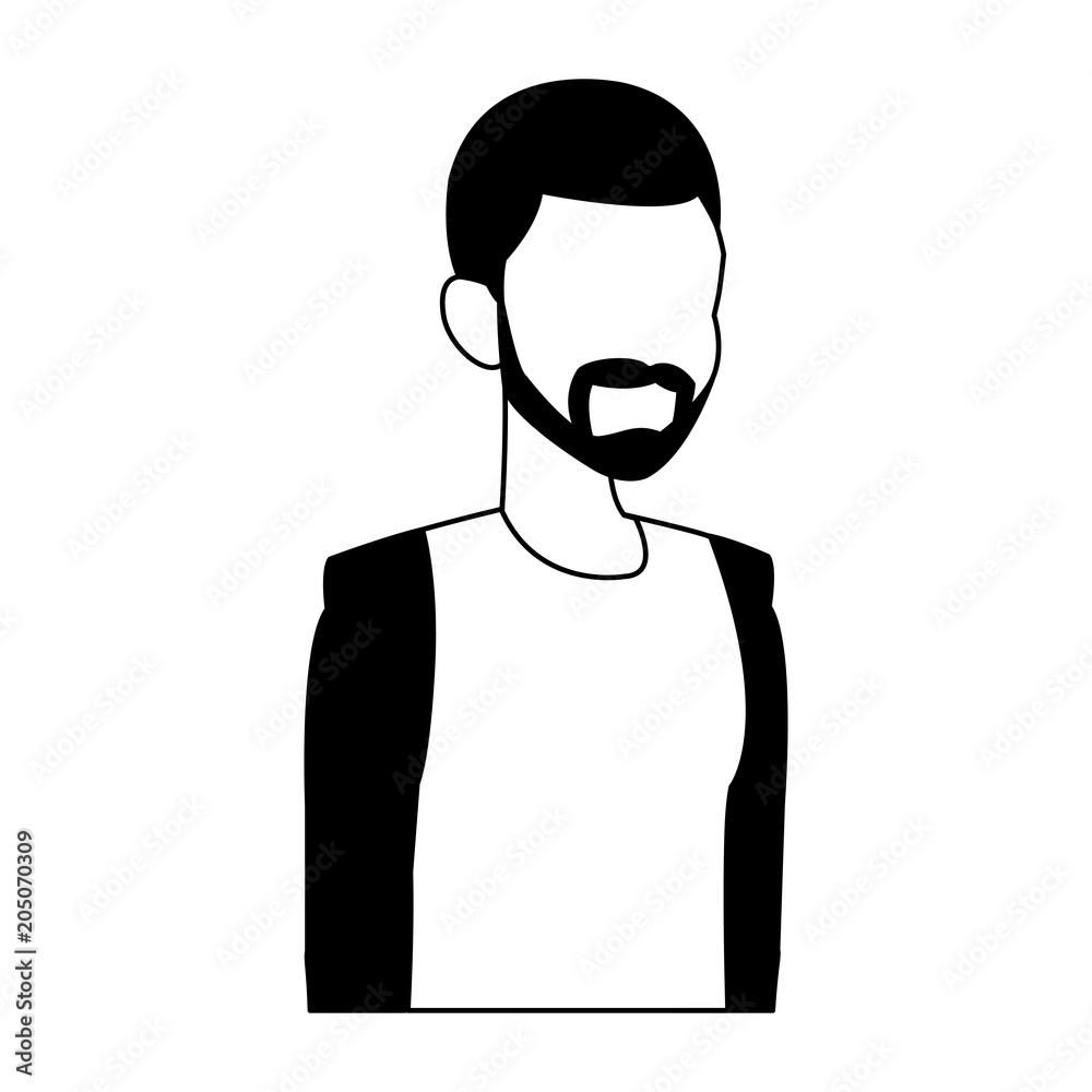 Young man cartoon with casual clothes vector illustration graphic design Young man cartoon with casual clothes vector illustration graphic design