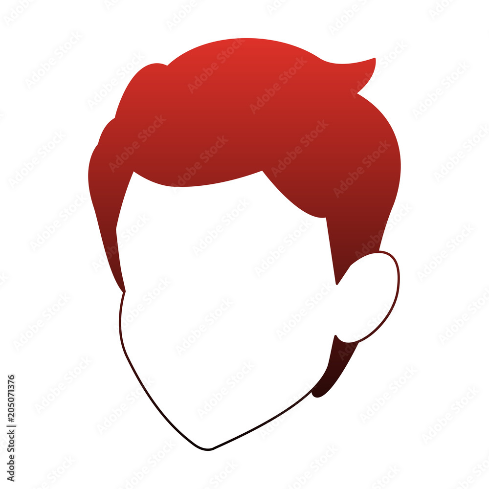 Young man faceless vector illustration graphic design Young man faceless vector illustration graphic design