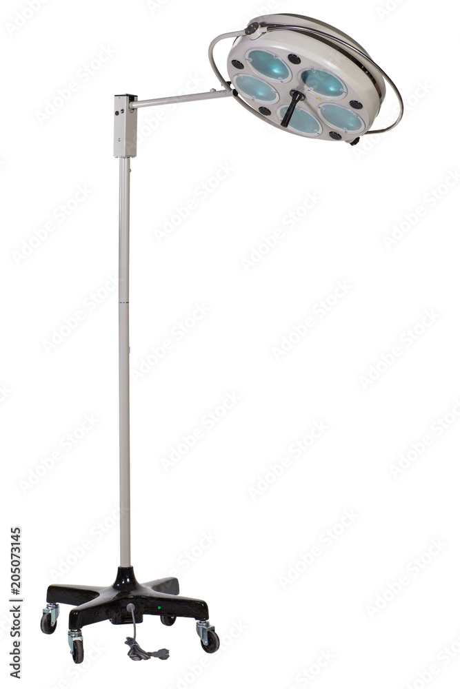 Modern medical equipment - adjustable surgery lamp in operating room Modern medical equipment - adjustable surgery lamp in operating room