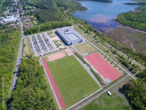 Stadion Fussballplatz Sportstätte Luftbvild