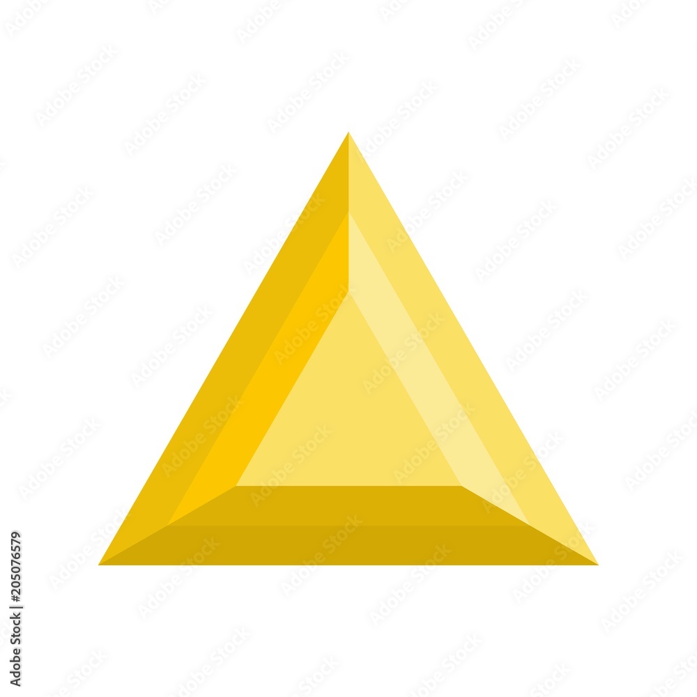 Triangular adamant icon. Flat illustration of triangular adaman vector icon for web. Triangular adamant icon. Flat illustration of triangular adaman vector icon for web.