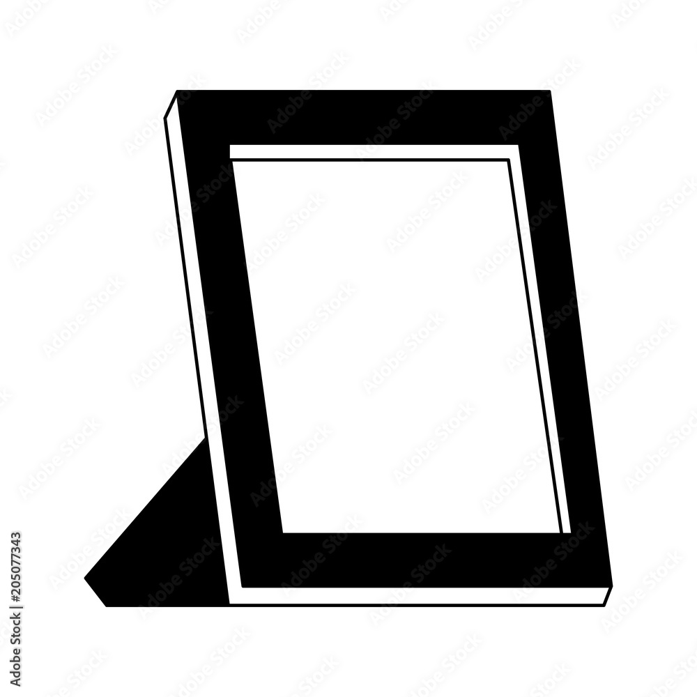 Empty portrait frame vector illustration graphic design