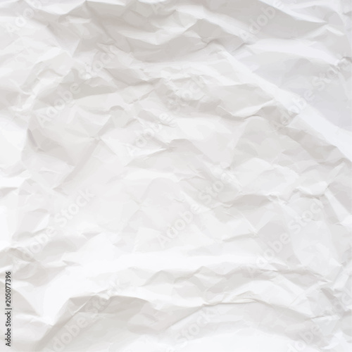 Vector texture of crumpled paper. Realistic illustration.