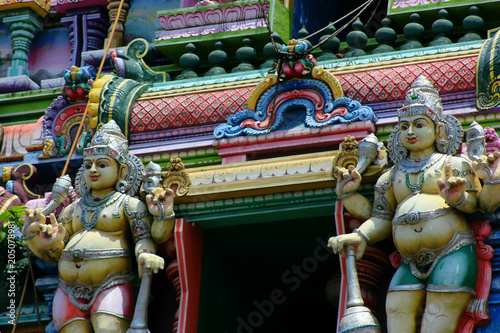 hindu temple of victoria on seychelles island