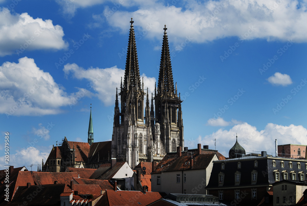 Regensburg cathedral in germany