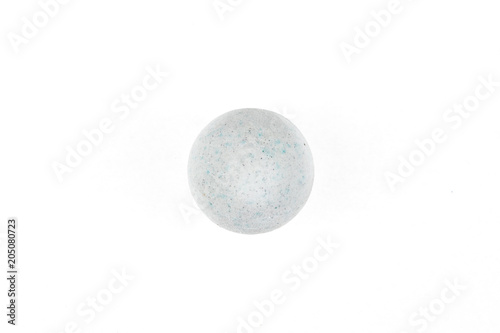 white abstract decorative ball on white isolated background
