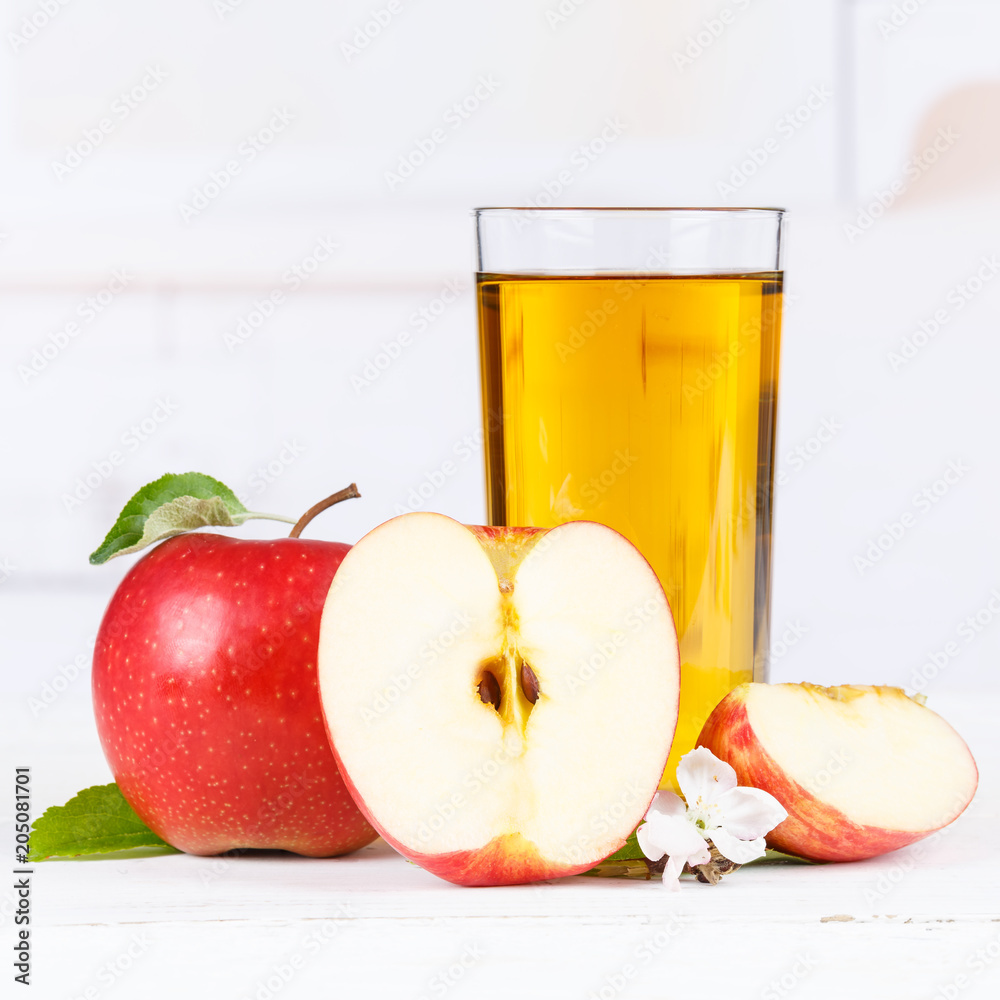 Apfelsaft Apfel Saft Äpfel Glas Quadrat Fruchtsaft Stock Photo | Adobe Stock