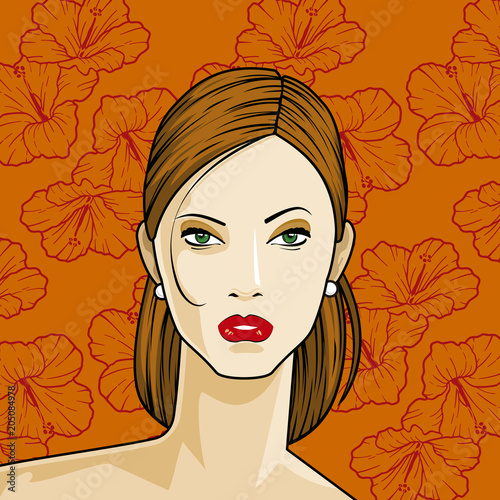 rostro de mujer maquillada