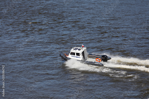 River police on the Vistula.