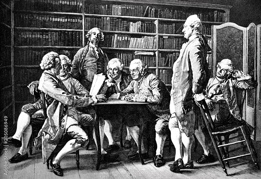 Literarische Sitzung bei Diderot