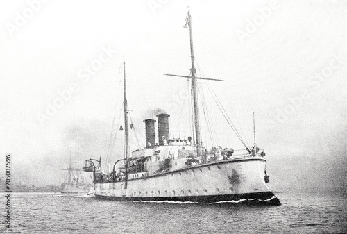 Das deutsche Kanonenboot Iltis