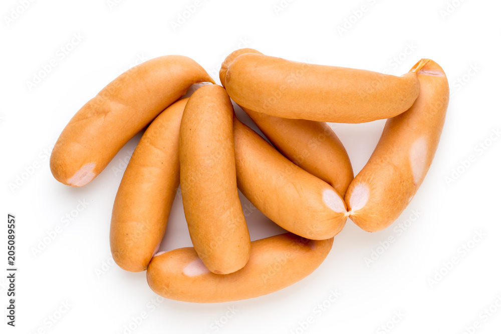 Pork sausage isolated on white background. Pork sausage isolated on white background.