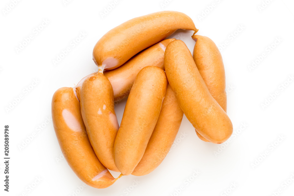 Pork sausage isolated on white background. Pork sausage isolated on white background.