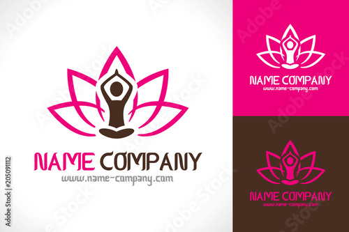Logo Mediation Zen Lotus Yoga Santé Bien être