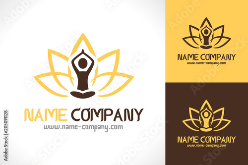 Logo Mediation Zen Lotus Yoga Santé Bien être
