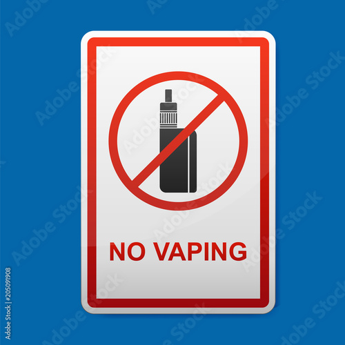 No vaping sign vector illustration.