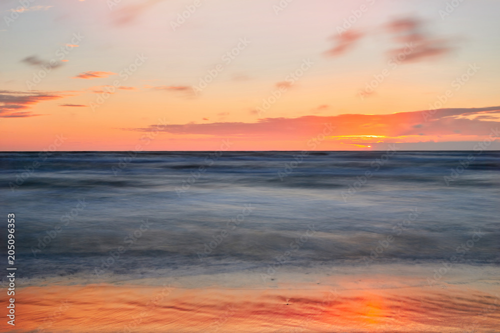 Fototapeta premium Colorful sunset over the Baltic Sea