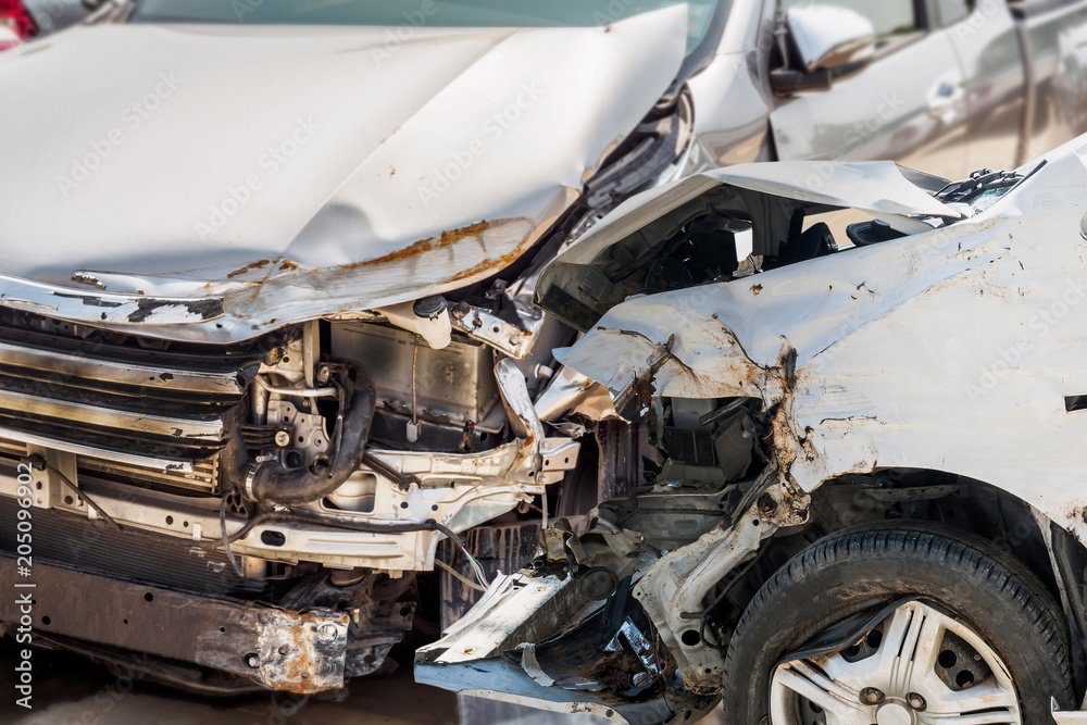 car crash accident on the road car crash accident on the road