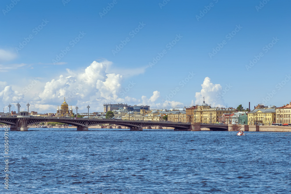 Blagoveschensky (Annunciation) bridge, Saint Petersburg, Russia
