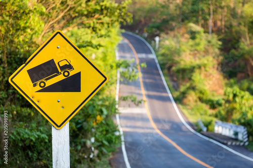 Photography Uphill Traffic Sign