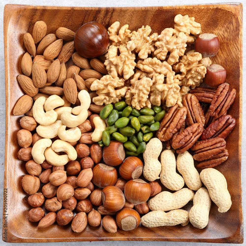 Mix of nuts. Mix of nuts.