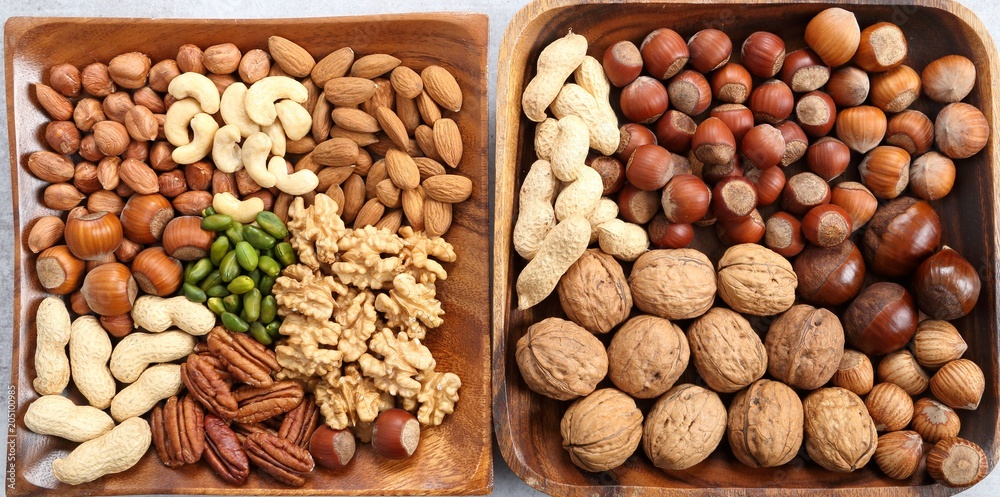 Mix of nuts.