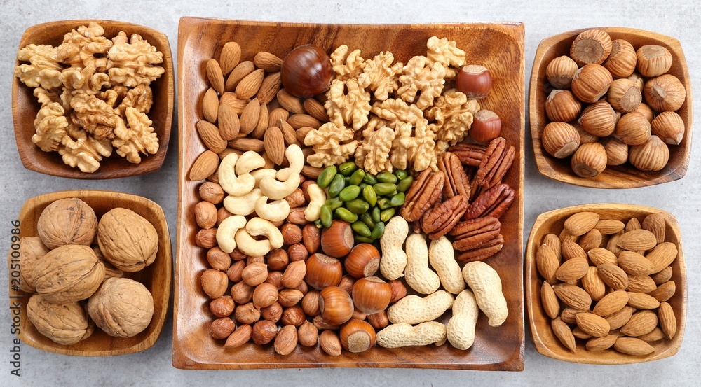 Mix of nuts. Mix of nuts.