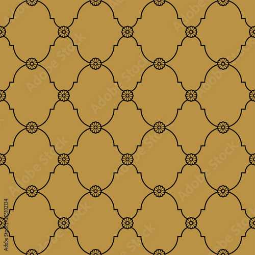 Black and gold fancy background pattern.  Classy texture in vector format