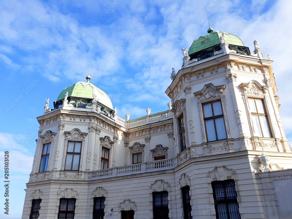 Vienna, Austria - December 16, 2017: Upper Belvedere palace in Vienna