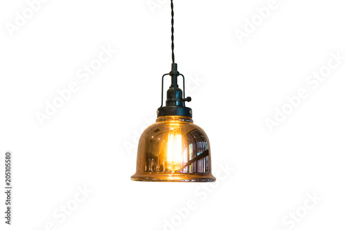 Ceiling lamp isolate on white background