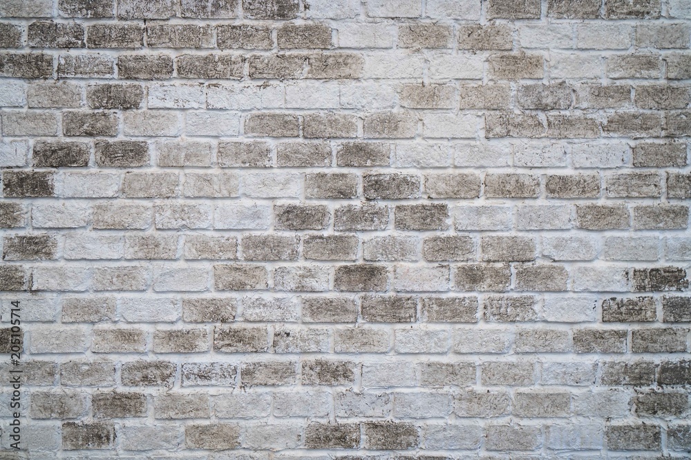 Fototapeta premium Brick wall black grey color tone background