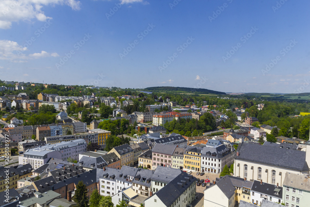 Fototapeta premium Panorama Auerbach im Vogtland