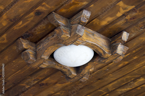 Vintage wooden lamp