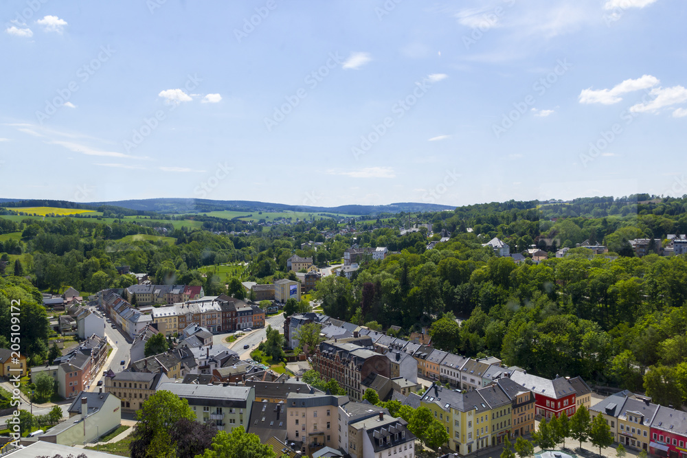 Panorama Auerbach im Vogtland